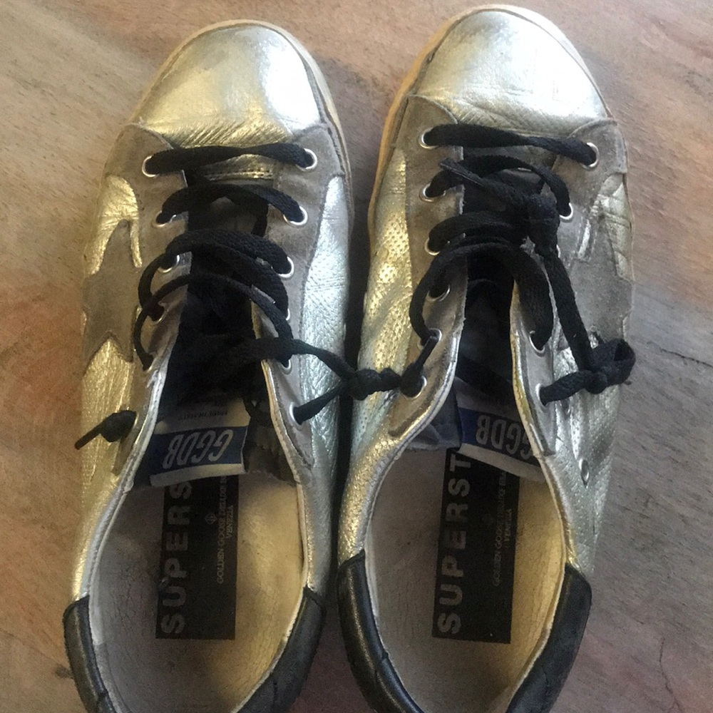 Golden Goose superstar silver